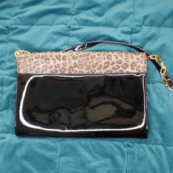 Patent and Leopard Clutch - Picture 2 of 4